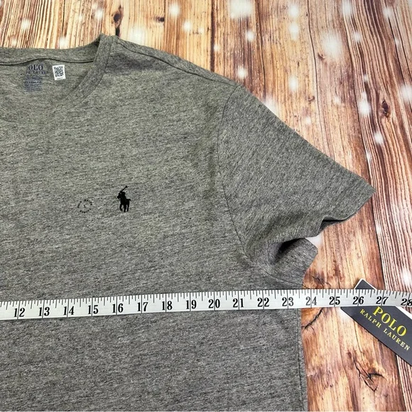 NWT Polo Ralph Lauren Heather Gray Short Sleeve Men’s Tee Size Large - Picture 9 of 12